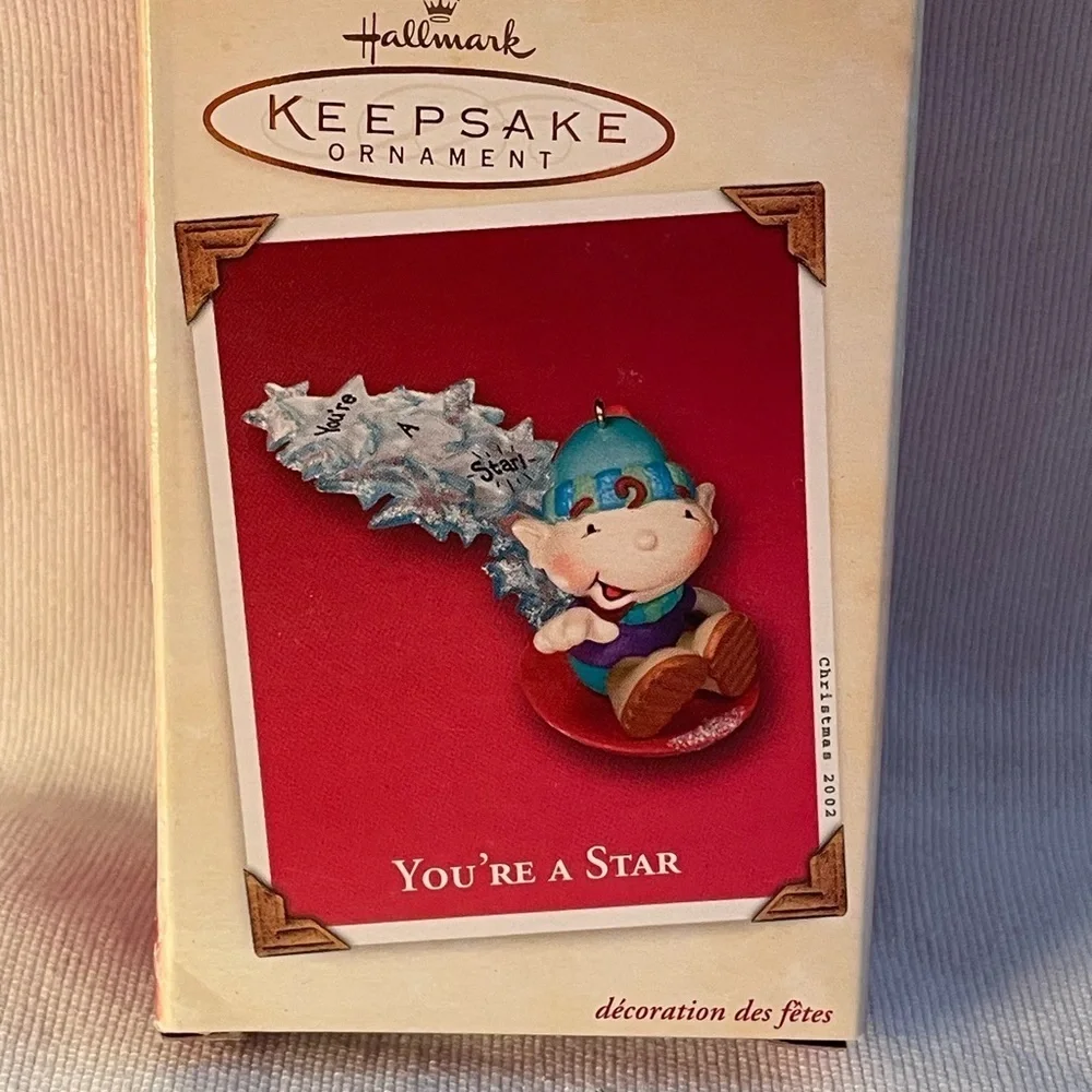 Vintage Hallmark Keepsake Ornaments  Elf Fishin’ Mission and You’re a Star Mouse